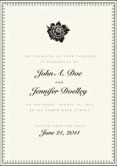 certificate template black white classic petal decor