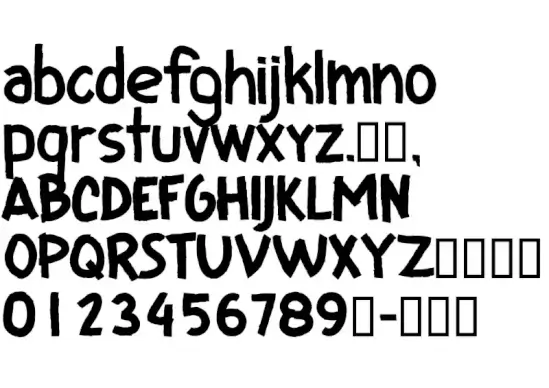 CF I Love Ugly Fonts