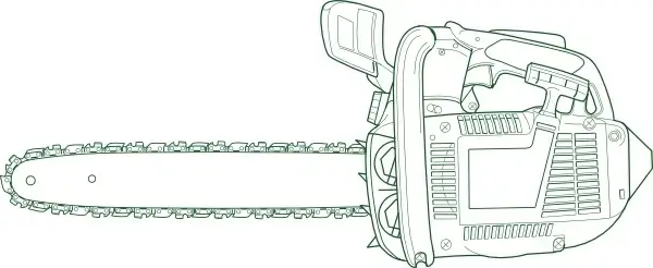  Chain Saw 	 clip art