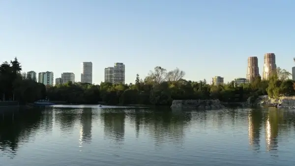 chapultepec forest lake mexico landscape