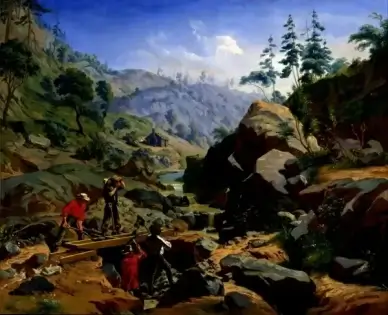charles christian nahl landscape mountains