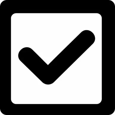 check square interface sign template silhouette check white backdrop sketch