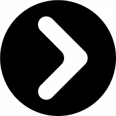 chevron circle right single arrowhead logotype
