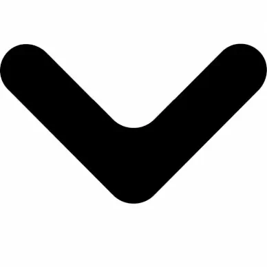 chevron down single arrowhead sign icon