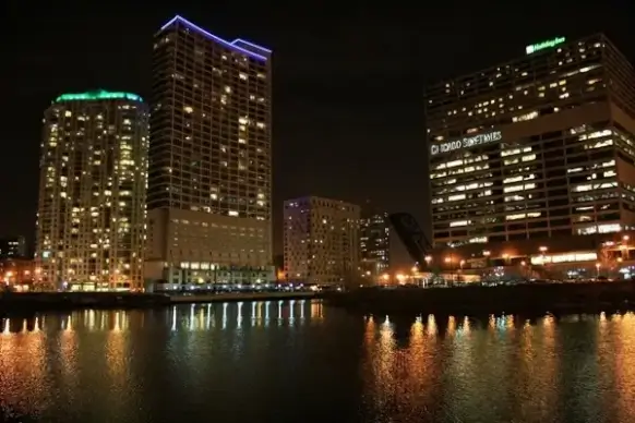 chicago chicago at night chicago river