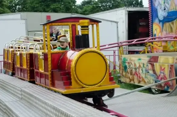 child and train