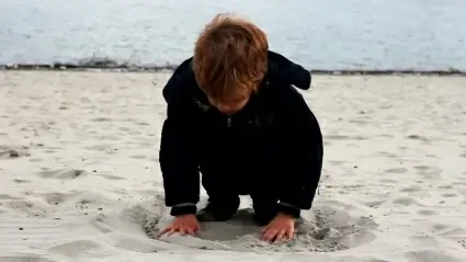 Child playing outside
