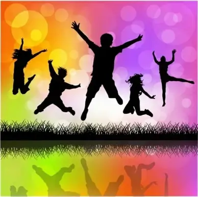 Children Jumping