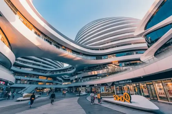 china landscape picture modern business center architecture