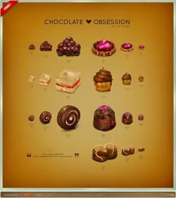 Chocolate Obsession Icon Set icons pack
