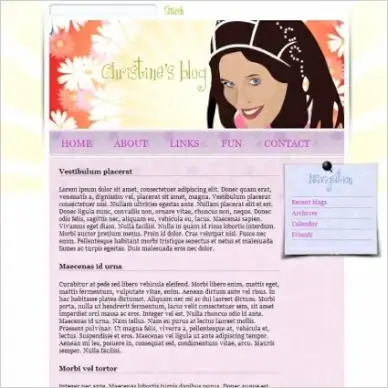Christine´s Blog Template