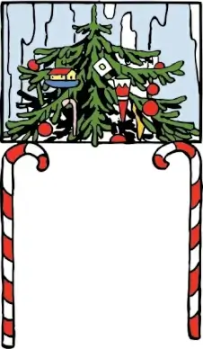 Christmas Arch clip art