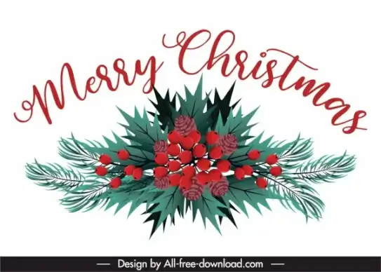 christmas background bright colored leaves pines decor