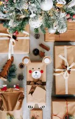 christmas background picture elegant bright gifts elements