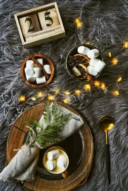 christmas background picture elegant classical tea break elements