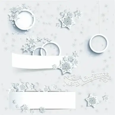 Christmas banners and design elements