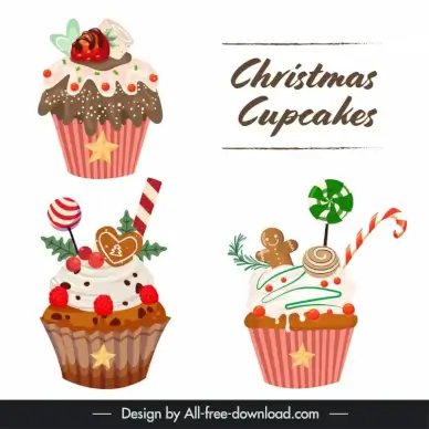 christmas cake design elements yummy topping decor