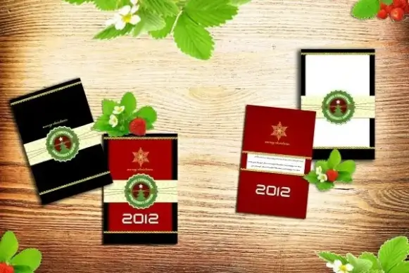 christmas cards psd layered