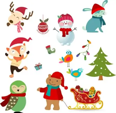 christmas character design element