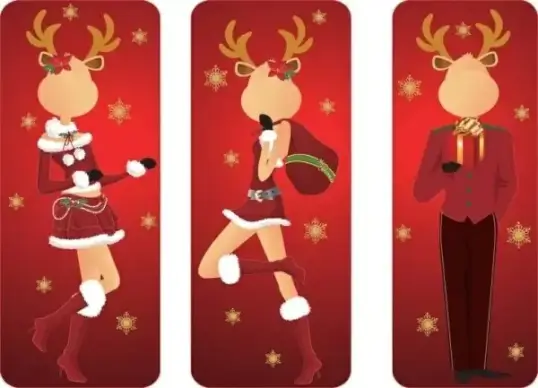 christmas clip art elk gentleman