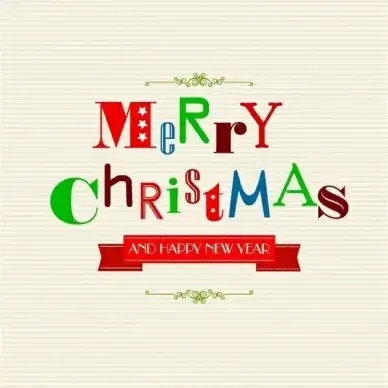 Christmas Greetings with Funky Letters