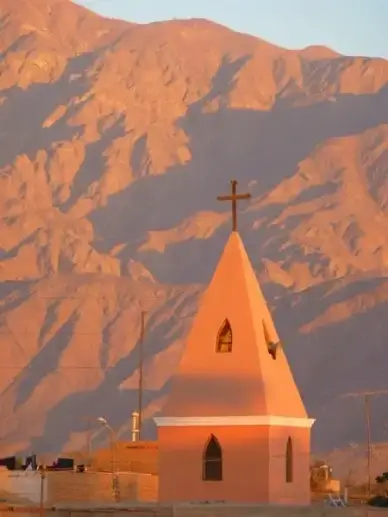 church abendstimmung sunlight