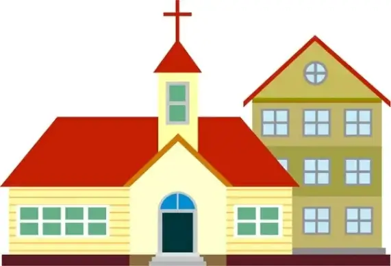 church architecture with simple design