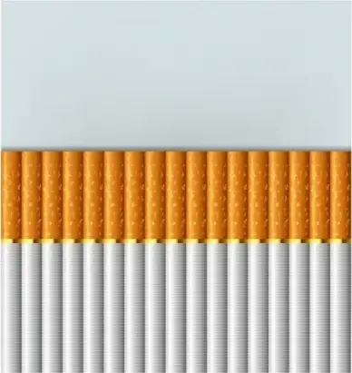 Cigarettes stacked up