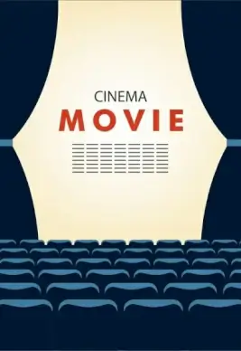cinema movie background empty seats stage decoration