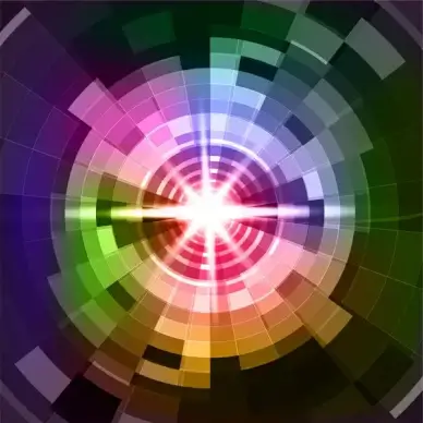 circle and light abstract background