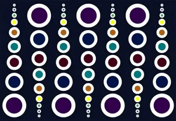 circles pattern design colorful repeating decoration