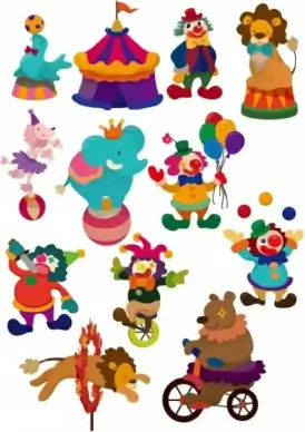 circus cartoon vector