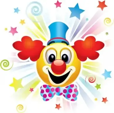 circus clown poster background vector