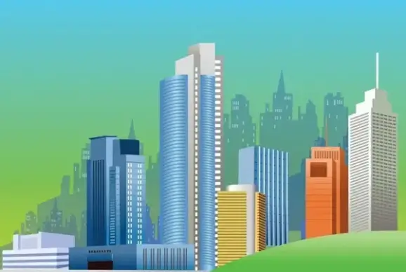 City Skyline Vector Graphics