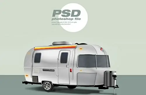 Classic trailer Free PSD File