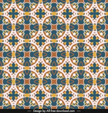 classical pattern template colorful repeating symmetrical decor