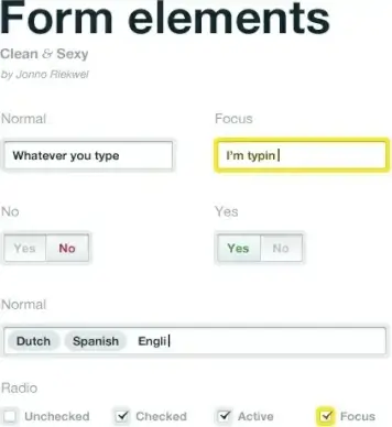 Clean and Sexy Form Elements