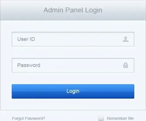 Clean Log In Form PSD