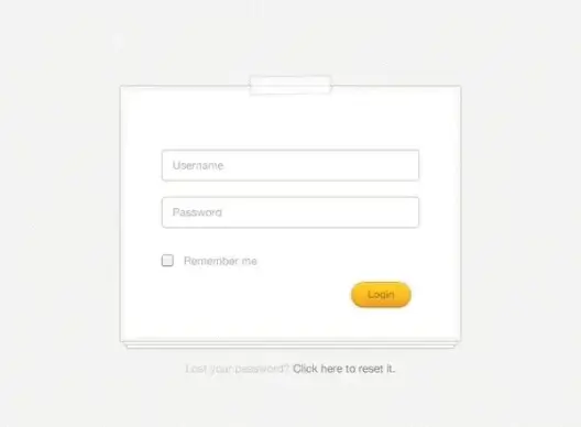 Clean Login Form