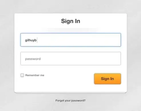 Clean Paper Login Form