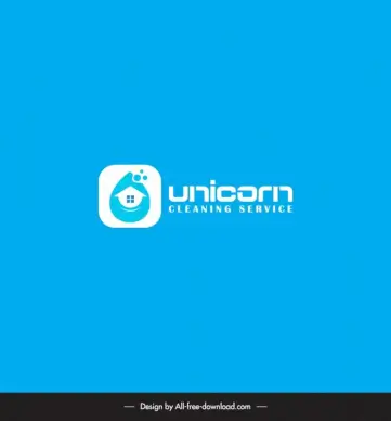 cleaning service logo texts foam house isolation