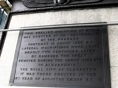 cleopatras needle on embankment london