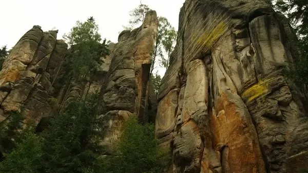 cliff climb forest hike hill mountain rock rural