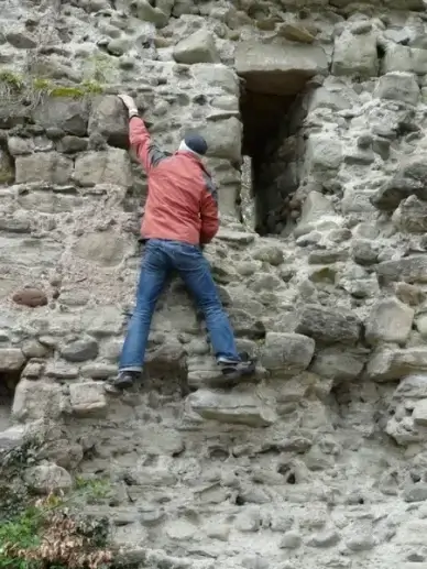 climb castle ruin