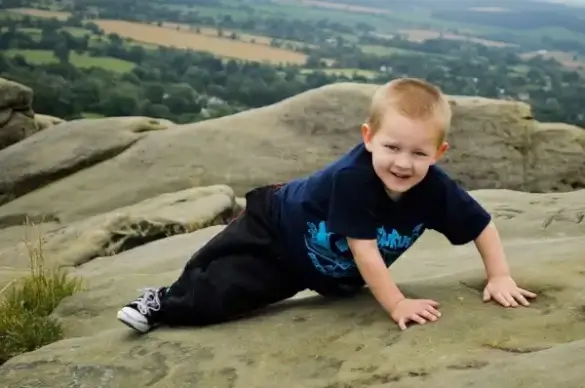 climbing the rocks