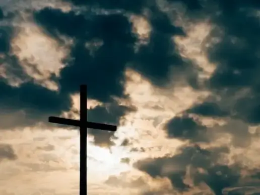 cloud cross crucifix dark dramatic god heaven jesus