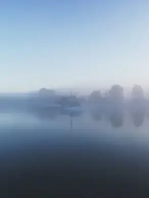 cloud dawn evening fog haze lake landscape light