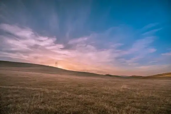 cloud desert evening farm field hill landscape