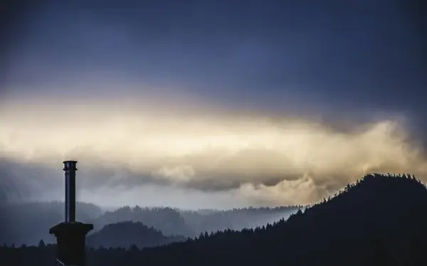 cloud evening fog landscape light morning mountain