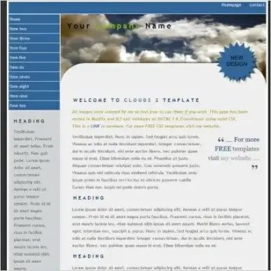 Clouds 2 Template